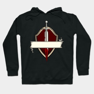 Sword Banner Coat Of Arms Medieval Sword Fight Hoodie